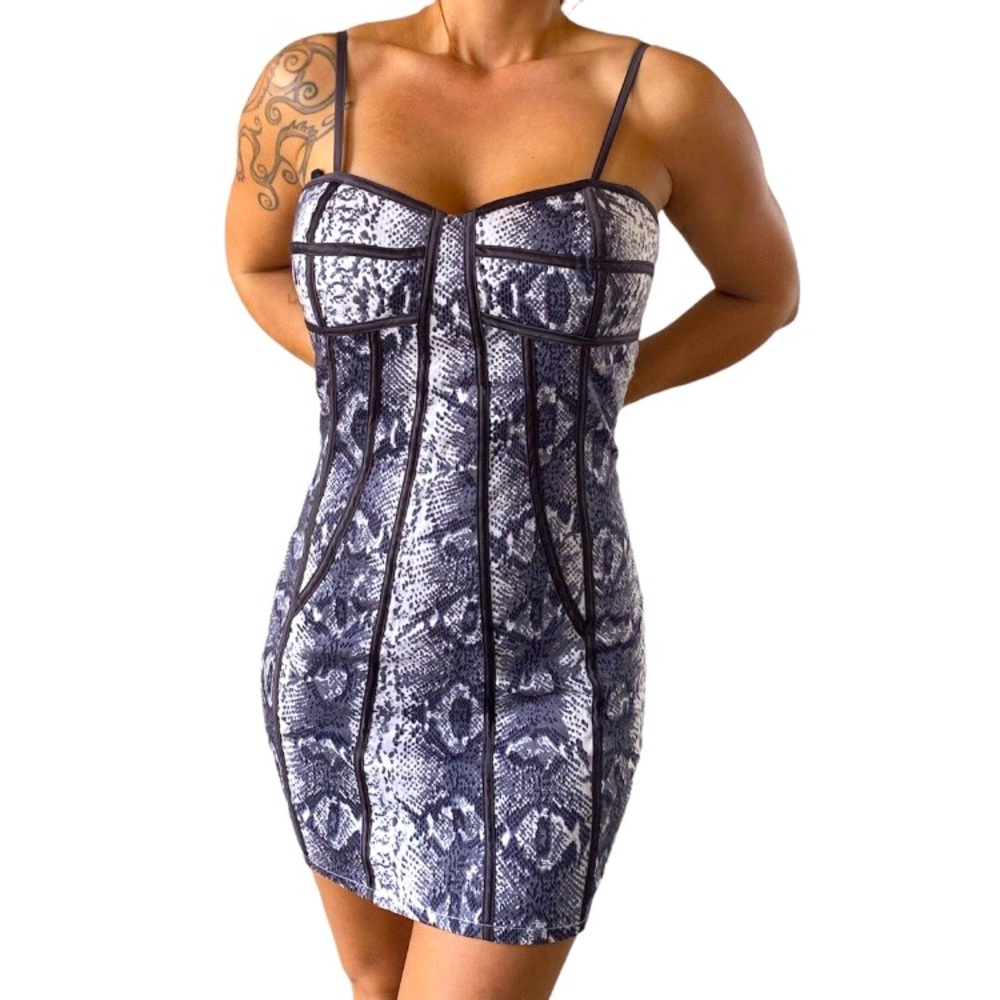 Party dress - snake print